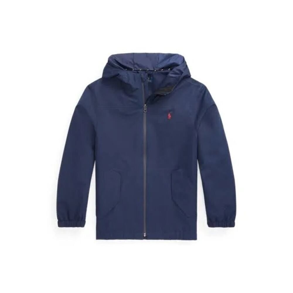Polo Ralph Lauren Boys Navy Water Proof Hooded Jacket Size 7